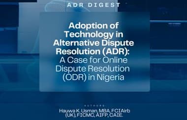 Adoption of Technology in B2B: A Case For Online Dispute Resolution